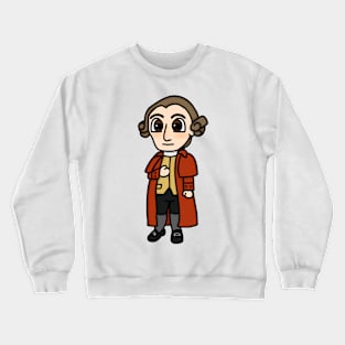 Chibi Patrick Henry (Large Print) Crewneck Sweatshirt